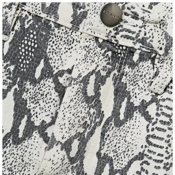 Frame Denim Python Print Mini Skirt - Picture 5 of 6